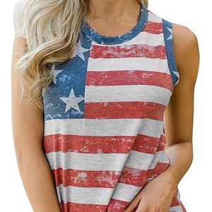 Women’s American Flag Racerback tank/tunic